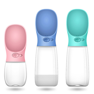 Taşınabilir paslanmaz çelik köpek su şişesi sızdırmaz yavru su sebili içme besleyici ile açık yürüyüş batonu seyahat - Product Image 2