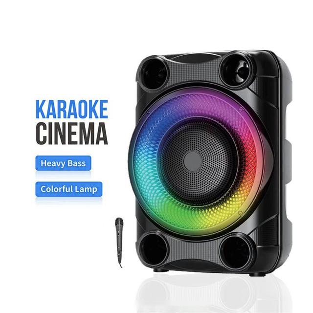Zqs8148 Active Led Rgb Wireless Super Bass Stage Party Dj Woofer Karaoke Bt Amplifier Subwoofer Multimedia Speaker