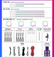 Éclairage d'ambiance pour voiture BYD Song PLUS 2021-2025, kit arc-en-ciel 22 LED, contrôle par écran, bande lumineuse LED pour voiture, éclairage intérieur automobile