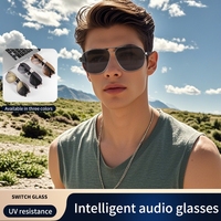 Lunettes intelligentes avec charge magnétique, lunettes de soleil classiques, écoutez de la musique et passez des appels, lunettes de soleil faites à la main