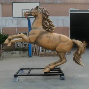 H2.5m 3D statua animali scultura in resina cavallo statua in fibra di vetro modello cavallo