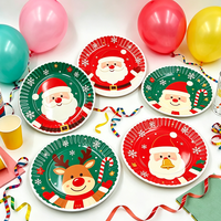 Assiette en mélamine dorée pour Noël, design à bords plissés, assiette de service pour biscuits pour les fêtes saisonnières