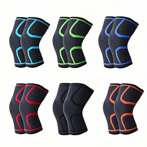 แผ่นรองเข่ากีฬา CZFIT ชุด 6 ชิ้น กันลื่น ระบายอากาศได้ดี สำหรับผู้ชายและผู้หญิง ผลิตจากไนลอนบาง สีสันสดใส เหมาะสำหรับวิ่ง บาสเกตบอล ปั่นจักรยาน โปรโมชั่นพิเศษ - Product Image 2