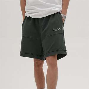 Shorts de course cargo en molleton épais à taille haute pour homme, logo personnalisé brodé, respirant, shorts de plage - Product Image 1