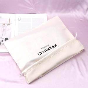 Personalized Custom Logo Printing Thick Matte Satin <b>Dust</b> <b>Bag</b> for Lingerie Handbag Drawstring Hair Gift Packing Silk Satin Pouch - Product Image 4
