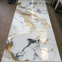Lámina de PVC de Alto Brillo con Efecto Mármol, Panel de Pared Flexible, Impermeable y Resistente a los Rayos UV, Panel Decorativo para Interiores de Duchas y Proyectos Hoteleros