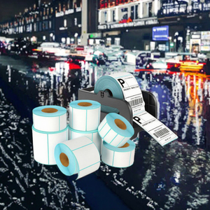 Tùy chỉnh-có Kích thước trực tiếp nhiệt nhãn cuộn không thấm nước dầu-bằng chứng kết thúc Peel-and-Stick Reels màu in bán lẻ mã vạch Kệ thẻ - Product Image 1