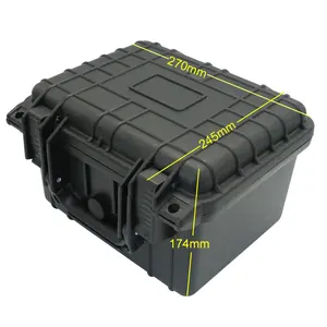 Well-designed 270*246*174mm fashionable anti-corrosion plastic packing case with custom logo and foam