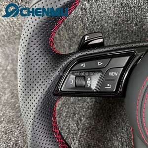 OFERTA ESPECIAL Volante de Cuero Perforado para <span class=keywords><strong>Audi</strong></span> 2013 2014 2015 A3 A4 A5 A6 A7 A8 Q5 Q2 Q7 Q8 8Y <span class=keywords><strong>8P</strong></span> <span class=keywords><strong>S3</strong></span> S4 S5 S6 S7 S8 - Product Image 2
