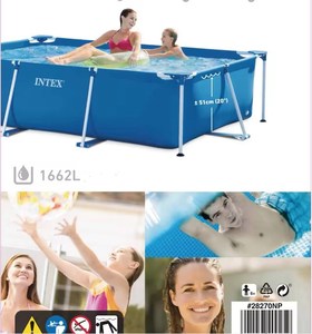 <span class=keywords><strong>Intex</strong></span> 28270 220cm * 150cm * 60cm Piscine Jardin Extérieur Rectangle Cadre Au-dessus De La Piscine mming piscine/équipement de piscine amusant - Product Image 5