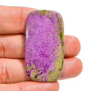 Piedras Preciosas Sueltas de Atlantisita Púrpura Natural de Primera Calidad, Corte Radiante, Cabujón de 31.5 Quilates, 41X22X4 mm, Pulido - Product Image 4