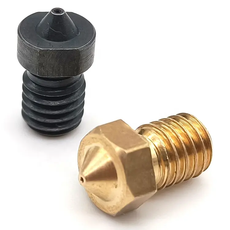 Customized MK8 Extruder Nozzle Kit 0.2mm to 1.0mm Hardened Steel Brass 3d Printer Nozzle