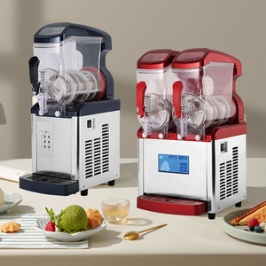 24L 스무디 다이키리 슬래시 마가리타 슬러시 머신 그라니타 아이스 퍼피 상업용 냉동 음료 저렴한 슬러시 머신 2탱크 - Product Image 3