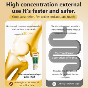 HEALMUSZ 100ml Gel de soin du corps à la glucosamine chondroïtine naturelle Gel de massage à soulagement rapide pour les douleurs articulaires du genou et du dos - Product Image 5