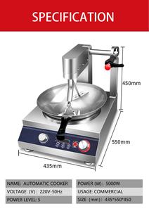 Semikron Électrique Gaz Wok Automatique Cuisinier Robot Intelligent Sauté Cuisson Riz Frit Nouilles Pâtes Wok <span class=keywords><strong>Machine</strong></span> - Product Image 6
