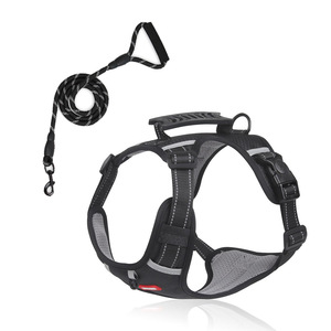 Arnés para perros de tela Oxford reflectante de alta calidad, correa ajustable de lujo sin tirones, arnés de chaleco acolchado suave para perros - Product Image 5