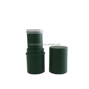 Récipient de baume à lèvres 6g mat noir givre blanc rond grand remplissage direct maquillage <span class=keywords><strong>Contour</strong></span> surligneur Blush correcteur bâton Tube - Product Image 2