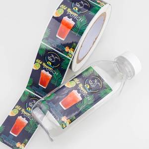 สติกเกอร์ติดบรรจุภัณฑ์เครื่องดื่มกันน้ำแบบสี่เหลี่ยมผืนผ้า Old Nassau Punch ผลิตจากวัสดุ PET แบบติดเอง พิมพ์ดิจิทัลตามสั่ง - Product Image 2