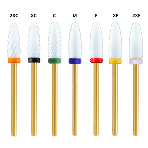 6.0mm Upgrade Flame Shape Coated Nail Bur Carbide Nail <b>Drill</b> <b>Bit</b> Manicure Salon Electric Nail Polish Tool Nail <b>Bit</b> - Product Image 4