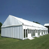 Tente de réception robuste pliable 30x50 pieds en PVC imperméable anti-UV pour mariages en plein air, salons professionnels et événements de jardin