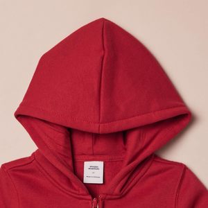 Sudadera con capucha y cremallera para niñas, forro polar, detalle de tejido acanalado, talla 2T - Product Image 4