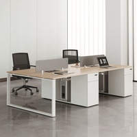 Escritorio de Oficina Modular de Lujo con Estructura Metálica y Mesa de Oficina con Muebles de Oficina de Primera Calidad