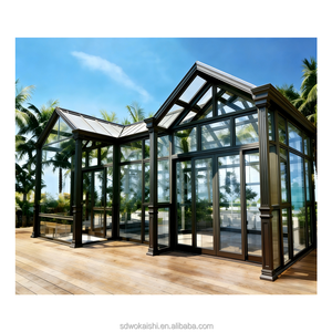 <span class=keywords><strong>Verrière</strong></span> en aluminium avec cadre en alliage, verre trempé, isolation thermique, insonorisation, extension <span class=keywords><strong>de</strong></span> <span class=keywords><strong>salle</strong></span> à manger <span class=keywords><strong>sur</strong></span> mesure, maison en verre extérieure - Product Image 3