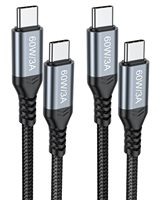Câble de charge rapide de type c à type C 60w Chargeur rapide tressé en nylon personnalisé en usine Cordon Usbc 1m Câbles de données de charge Bio 3A