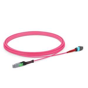 Jumper MMC, MMC-24 <span class=keywords><strong>APC</strong></span> (femelle) vers MTP-24 UPC (femelle), 24 fibres OM4, OFNP 0.35dB Max, polarité du jumper Magenta - Product Image 2