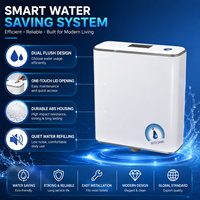 Citerne de toilette silencieuse et durable en ABS à double chasse, économie d'eau, pour projets hôteliers, livraison rapide, design moderne, approvisionnement direct usine, OEM