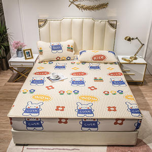 Drap de <span class=keywords><strong>lit</strong></span> ajusté, bon marché, couverture de protection de matelas, tapis de couchage <span class=keywords><strong>d</strong></span>'<span class=keywords><strong>été</strong></span>, 180x200 - Product Image 3