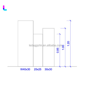 LEDA - Letrero de Bienvenida Moderno Personalizado al por Mayor, Soporte de Flores Blanco para Boda, Pedestal Acrílico, Accesorios para Decoración de Bodas, Eventos y Fiestas - Product Image 3