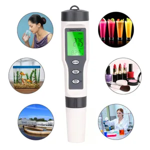 דיוק גבוה בגודל כיס 3 ב 1 הדיגיטלי Ph Tds Meter עם תאורה אחורית