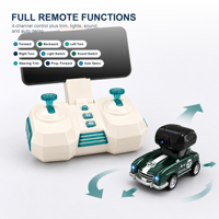 ZY003 Mini Voiture Télécommandée avec Caméra 2.4G Style Classique, Lumières, Sons et Vibrations, Jouet pour Enfants avec Caméra Magnétique