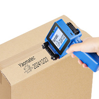 Printer Inkjet TIJ Portabel Genggam Yaomatec 12.7mm/25.4mm untuk Pengkodean Cerdas Label Logo Tanggal Kode QR Barcode pada Kemasan