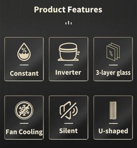 Cantinetta Refrigerata Personalizzata in Legno per Champagne e 33 Bottiglie di <span class=keywords><strong>Vino</strong></span> con Controllo Automatico della Temperatura - Product Image 3