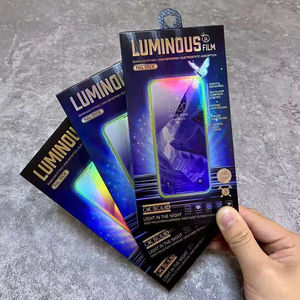 ฟิล์มกันกระแทกใสแบบมีขอบกันชน เรืองแสง ความแข็ง 9H ฟิล์มกันรอยหน้าจอ HD ใส กระจกนิรภัย สำหรับป้องกันหน้าจอ iPhone - Product Image 4