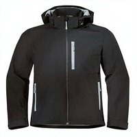Veste bomber softshell à capuche ample pour homme Uvex Tune-up, fermeture éclair, imperméable, coupe-vent, écologique, streetwear printemps
