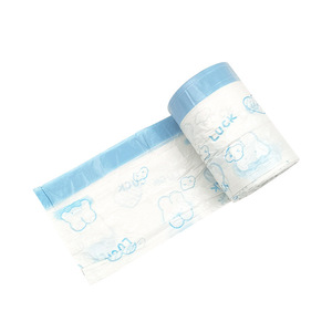 Cartoon Blue Heart Rabbit Disposable Garbage Bags L Size Drawstring Kitchen Use - Product Image 3