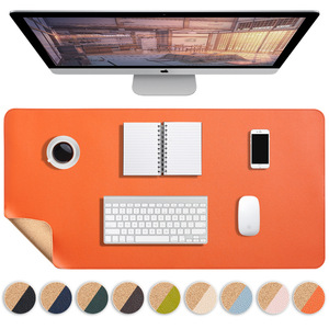 Tapis de bureau double face 60x30cm en cuir PU couramment utilisé tapis de souris à bord de point de grande taille - Product Image 2