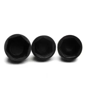 M6 Protection de boulon noir décoratif Nylon/plastique couvercle de Protection d'écrou bombé/capuchon produit direct d'usine prix bas