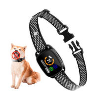 Intelligentes Bellkontroll-Halsband ohne Schockfunktion für Kleine und Mittlere Hunde Wiederaufladbar Lange Akkulaufzeit Wasserdicht Farbdisplay
