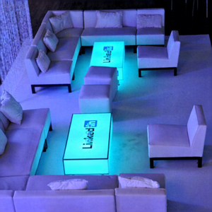 Arredamento per Bar/ <span class=keywords><strong>Discoteca</strong></span>/ KTV/ Night Club, Tavolo Cubo LED, Set Divani per Hookah Lounge, Tavoli Centrali - Product Image 1