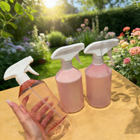 Bouteille pulvérisateur à gâchette en plastique noir, bleu, rose, 500 ml, bouteilles pulvérisateur pour le nettoyage ménager, 16 oz