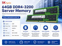 For SK Hynix HMAA8GR7AJR4N-XN 64GB DDR4 3200 RDIMM, 2Rx4 PC4-25600R ECC Registered Server Memory RAM