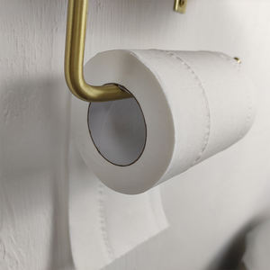 In <span class=keywords><strong>legno</strong></span> e Ottone <span class=keywords><strong>Carta</strong></span> <span class=keywords><strong>Igienica</strong></span> Supporto per Cucina Bagno AU12 - Product Image 6