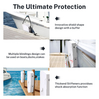 HOMFUL Pare-Battage de Bateau en Mousse EVA Polyvalent, Design Innovant en Forme de Bouclier, Défenses Maritimes à Libération Rapide pour Bateau et Quai