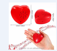Juguetes con Módulo de Grabación de Voz en Forma de Corazón de Plástico Ecológico Personalizados |   Chip de Sonido Grabable de 30 Segundos |   Fabricante OEM/ODM