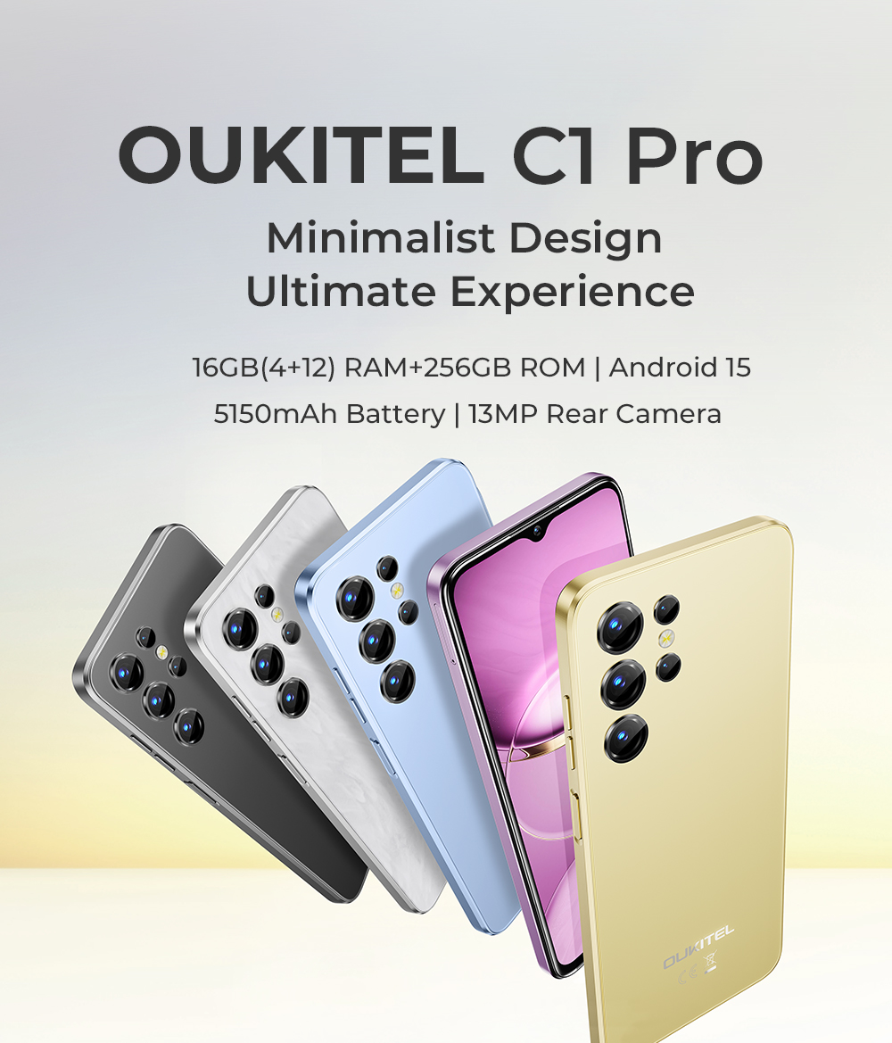 Android 15】 OUKITEL C1 Pro SIMフリー スマートフォン 本体
