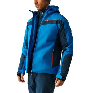 Men's <b>Thin</b> Hooded <b>Waterproof</b> Safari <b>Jacket</b> with Stand Collar and Front Logo-Breathable Quick Dry Outdoor Performance <b>Jacket</b> - Product Image 3